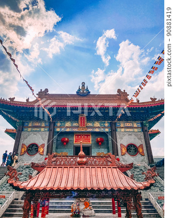 Wat Boromracha Kanchanapisek Anusorn or Wat Leng Noei Yi 2 chinese complex in Bang Bua Thong Wat Boromracha Kanchanapisek Anusorn or Wat Leng Noei Yi 2 chinese complex in Bang Bua Thong 90881419