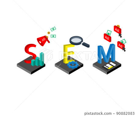 SEM or search engine marketing to advertising for better reach 90882083