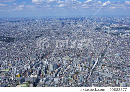 城市景觀，故宮全景，航拍 90882877