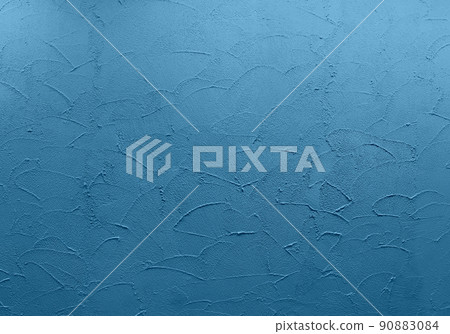 Chalk blue wall, the color of the sea finished with trowel Chalk blue wall, the color of the sea finished with trowel 90883084