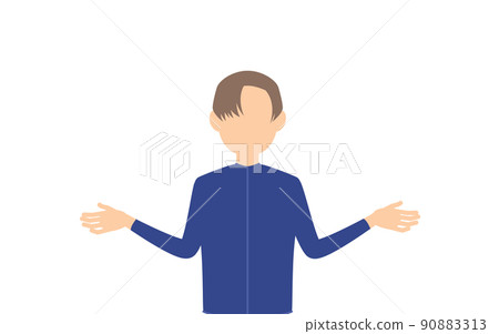 無性別,無性別泳裝,張開雙臂的手勢 無性別,無性別泳裝,張開雙臂的手勢 90883313