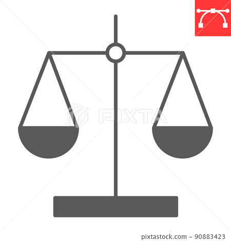 Fair trade glyph icon, balance and judge, libra vector icon, vector graphics, editable stroke solid sign, eps 10. Fair trade glyph icon, balance and judge, libra vector icon, vector graphics, editable stroke solid sign, eps 10. 90883423