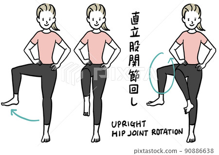 Pelvic and hip stretch 90886638