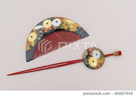 Japanese traditional craft Kanzashi 90887448