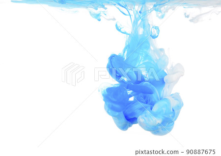 Colorful paints that spread underwater 90887675