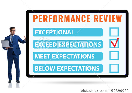 Employee annual performance review concept 90890053