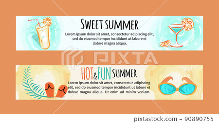 Sweet Hot Fun Summer Banners Set with Accessories 90890755