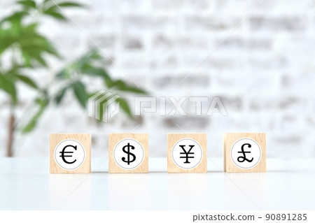 包括日元標記在內的各種貨幣符號 包括日元標記在內的各種貨幣符號 90891285