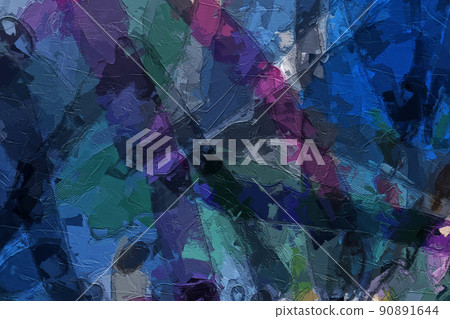 Abstract oil painting geometric texture Abstract oil painting geometric texture 90891644