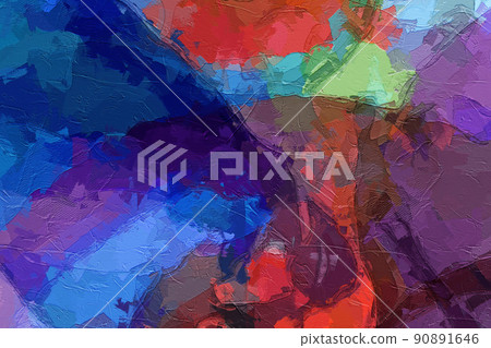 Abstract oil painting geometric texture Abstract oil painting geometric texture 90891646
