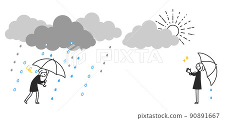 A girl who survived bad weather 90891667