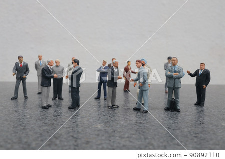 the Business people discussing, group of the small business figure the Business people discussing, group of the small business figure 90892110