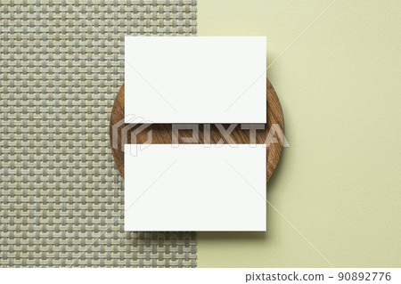 Pastel background with business card mock-up Pastel background with business card mock-up 90892776