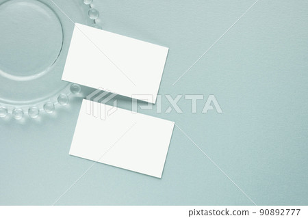 Crystal plate and business card mock-up Crystal plate and business card mock-up 90892777