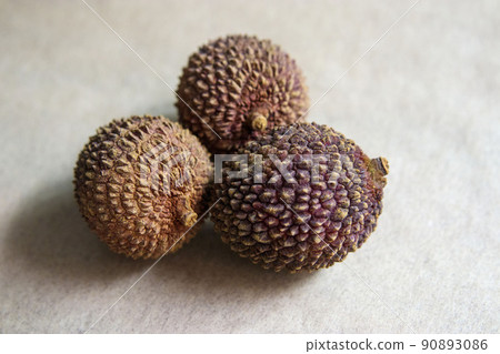 Lychee covered with scaly hard skin Lychee covered with scaly hard skin 90893086