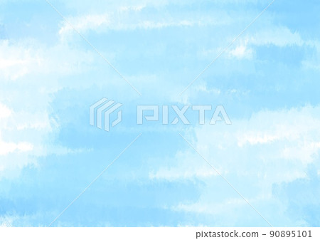 Blue watercolor texture 90895101