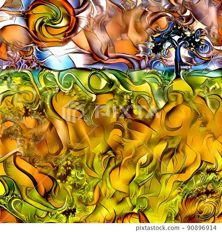 Abstract landscape 90896914