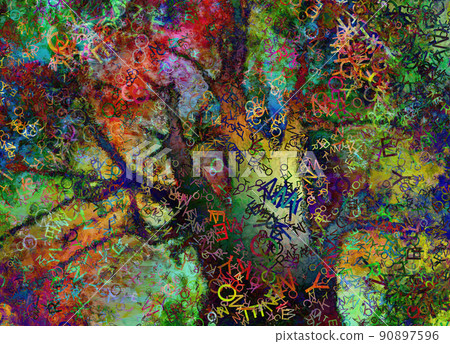 Colorful Abstract Tree 90897596