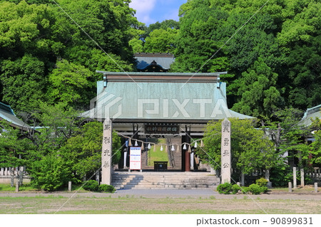 [廣島縣]天氣晴朗的備後護國神社 90899831
