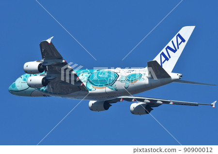 All Nippon Airways (ANA) passenger plane A380-800 All Nippon Airways (ANA) passenger plane A380-800 90900012