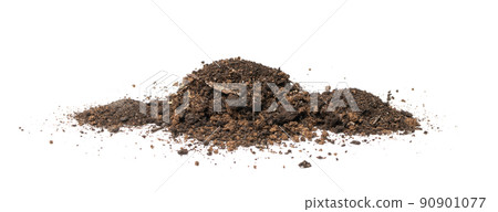 Peat Soil Isolated 90901077