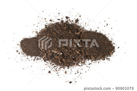 Peat Soil Isolated 90901078