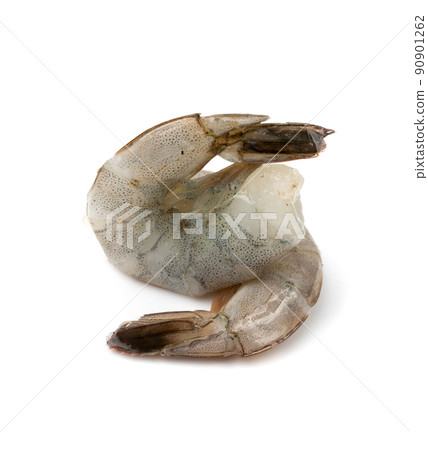 Fresh Shrimp Tails Isolated 90901262