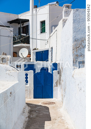 Villages of Pilgos village on Santorini, Greece 90904842