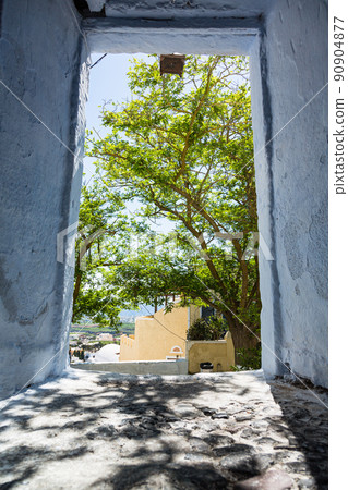 Villages of Pilgos village on Santorini, Greece 90904877