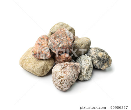 Stone Sea Pebbles Isolated Stone Sea Pebbles Isolated 90906257