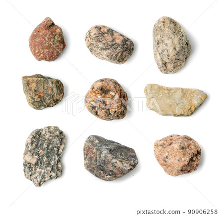 Stone Sea Pebbles Isolated 90906258