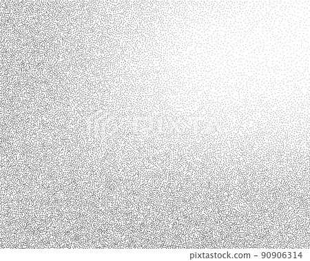 Dotwork gradient pattern vector background. Black noise stipple dots. Sand grain effect. Black dots grunge banner. Abstract noise dotwork pattern. Gradient circles. Stochastic dotted vector background 90906314