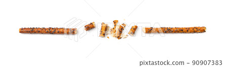 Bread stick or pretzel Bread stick or pretzel 90907383