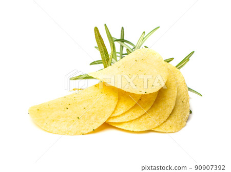 Potato Chips Isolated Potato Chips Isolated 90907392