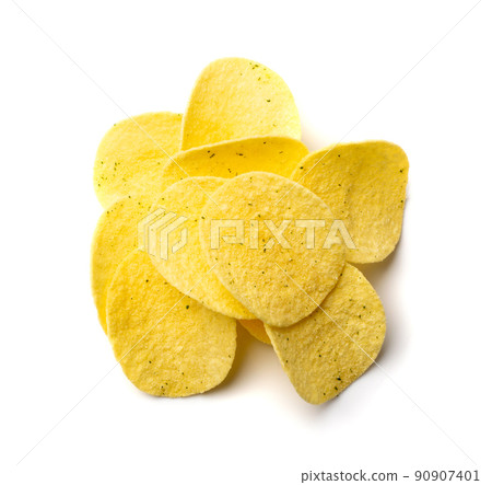Potato Chips Isolated 90907401