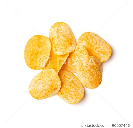 Potato Chips Isolated Potato Chips Isolated 90907446