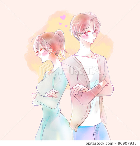 夫妻蹲下 90907933