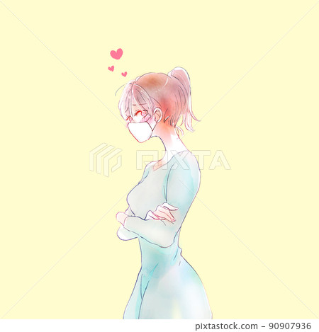 Woman in love mask Woman in love mask 90907936