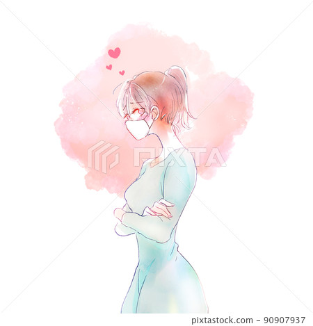 Woman in love mask 90907937