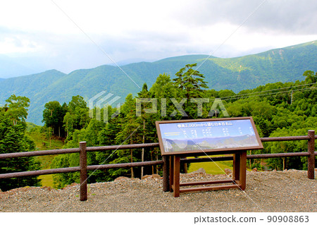 [Gunma] Summer Marunuma Kogen, a view from the summit of the Nikko Shirane Ropeway 90908863