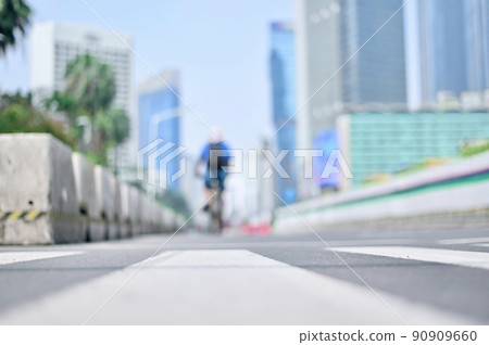 [Indonesia Jakar Evening] Pedestrian paradise Sudirman Street 90909660