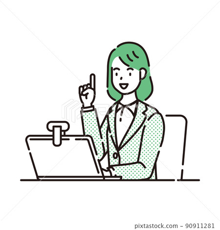 Line art person 90911281