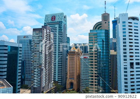Scenic landscape of downtown modern Malaysian megapolis Kuala lumpur Scenic landscape of downtown modern Malaysian megapolis Kuala lumpur 90912622