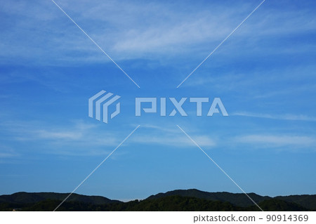午後夏日天空中的雲山·210721PM 午後夏日天空中的雲山·210721PM 90914369