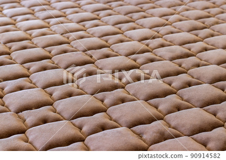 Close-up of a spring mattress soft bed Close-up of a spring mattress soft bed 90914582