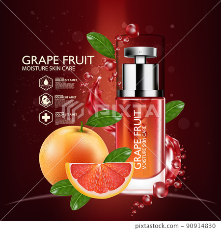 Grapefruit Serum Moisture Skin Care Cosmetic. Grapefruit Serum Moisture Skin Care Cosmetic. 90914830