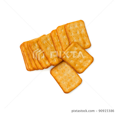 Crackers or biscuits. Cookies isolated Crackers or biscuits. Cookies isolated 90915386