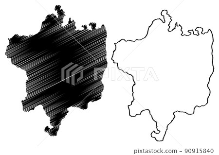 Tikamgarh district (Madhya Pradesh State, Sagar division, Republic of India) map vector illustration, scribble sketch Tikamgarh map Tikamgarh district (Madhya Pradesh State, Sagar division, Republic of India) map vector illustration, scribble sketch Tikamgarh map 90915840