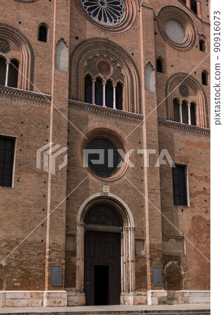 beautiful street architecture in italy the city of cremonia milan rome 90916073