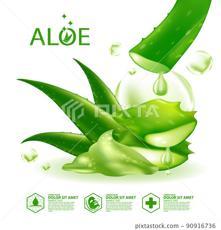 Aloe Vera collagen Serum Skin Care Cosmetic. Aloe Vera collagen Serum Skin Care Cosmetic. 90916736